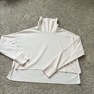 American Eagle Waffle Knit Cropped Long Sleeve